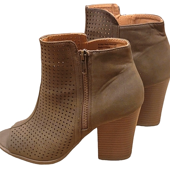 Olive Green Booties - Picture 6 of 8